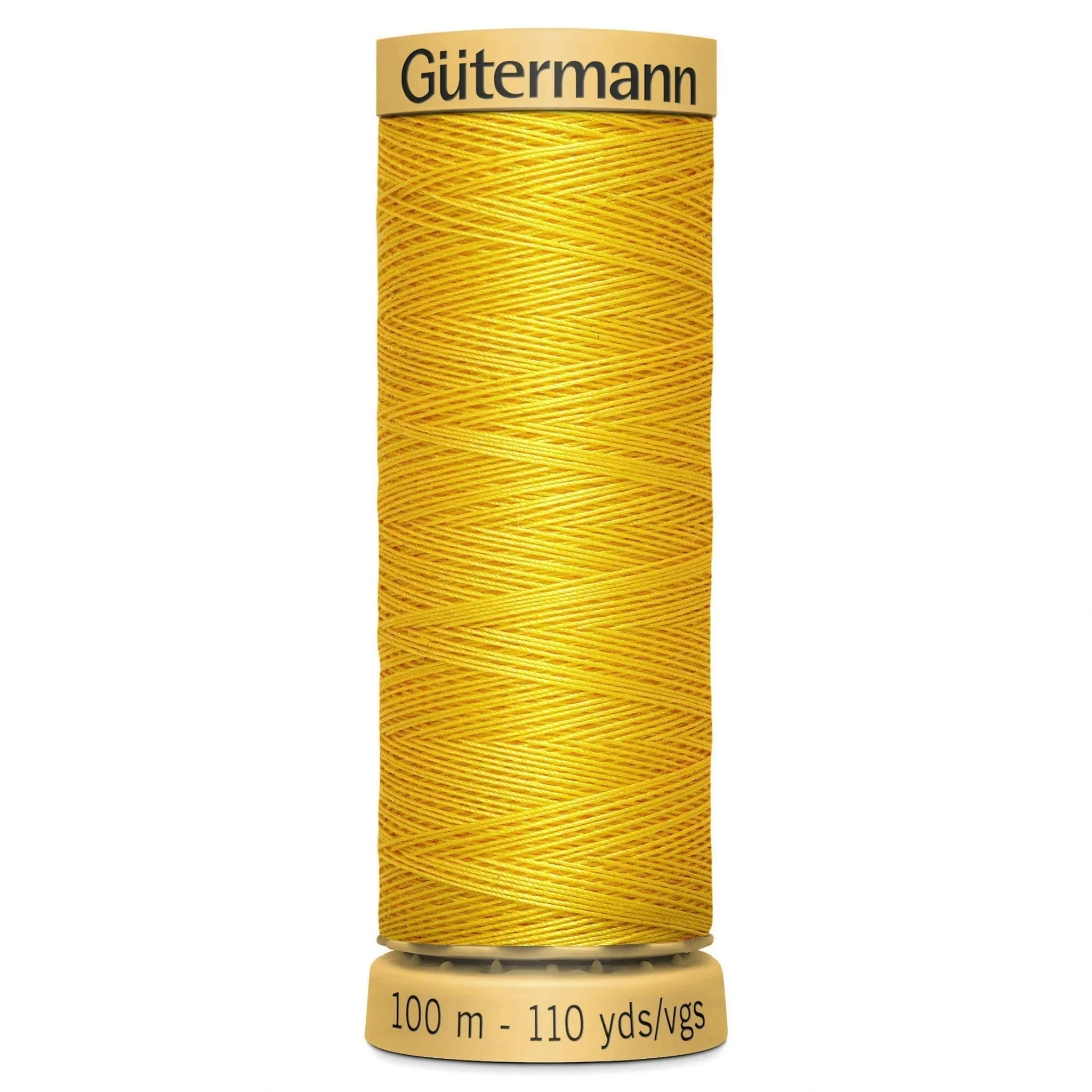 588 Gutermann Natural Cotton Thread 100m - Yellow