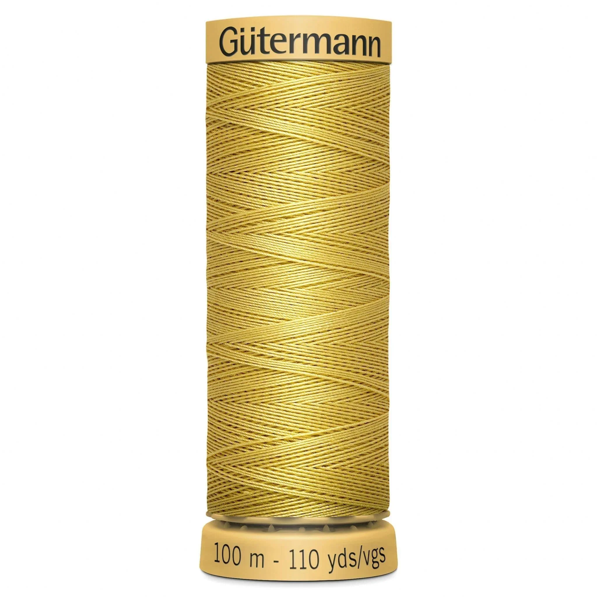 758 Gutermann Natural Cotton Thread 100m - Wheat Yellow