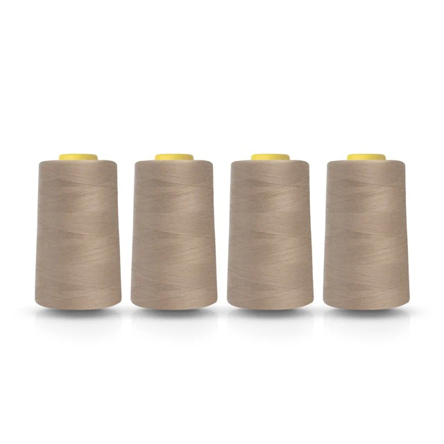 Overlocking Thread x 4 Beige