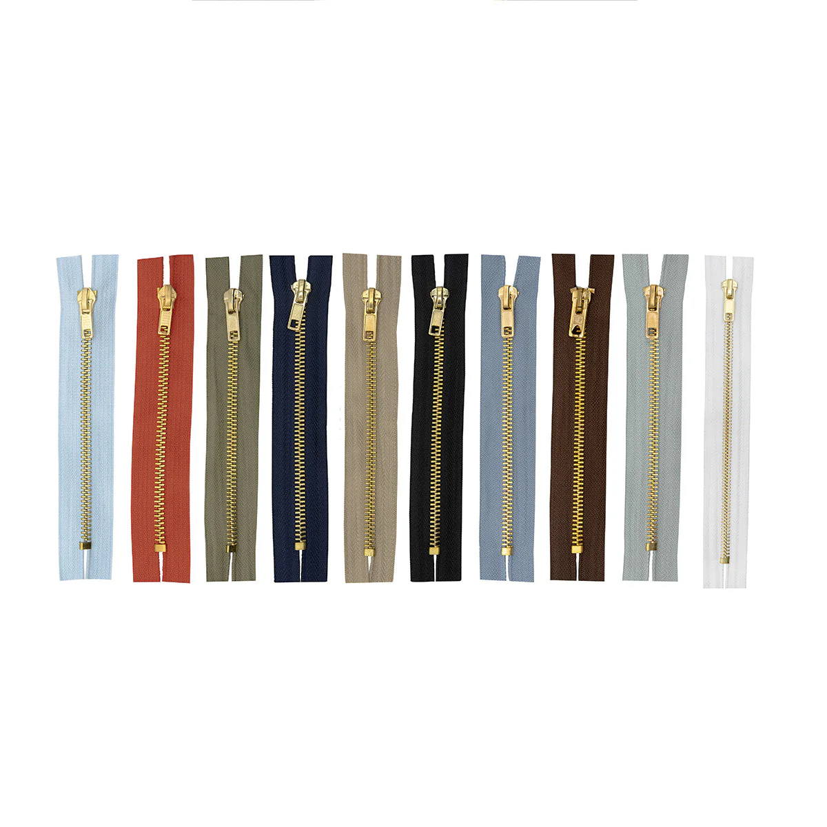 Jeans Zip Brass Teeth 5"
