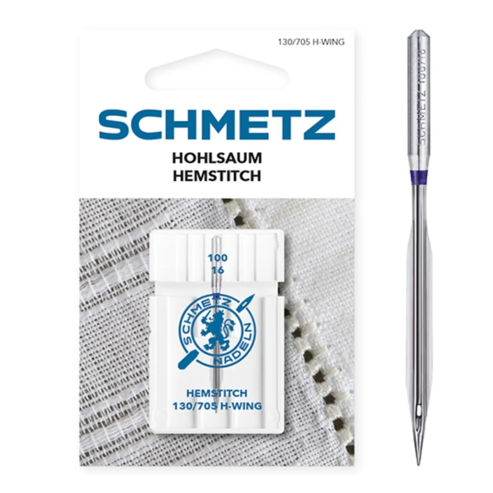 Schmetz Wing Size 100 Hemstitch Machine Needle Single Piece Card SCH-718997